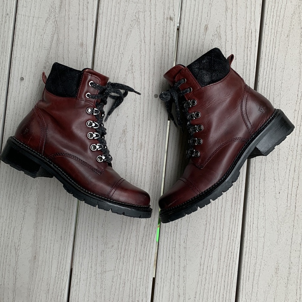 Frye combat boots